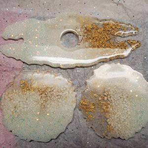 Wine Butler with matching coasters